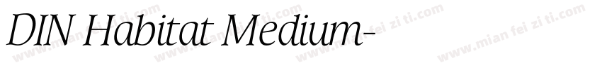 DIN Habitat Medium字体转换
